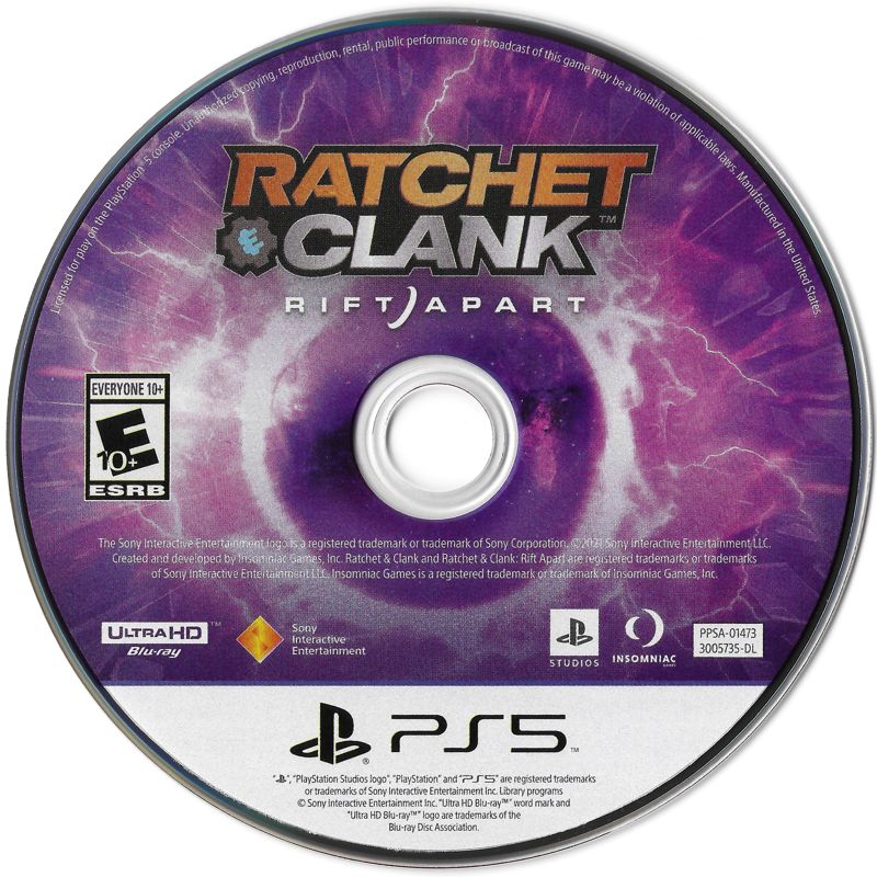 Ratchet & Clank: Rift Apart | PlayStation 5 | physical media | region=North America | source-country=United States | zypher-v2 | moby-180cffec0beb | Data by MobyGames.com