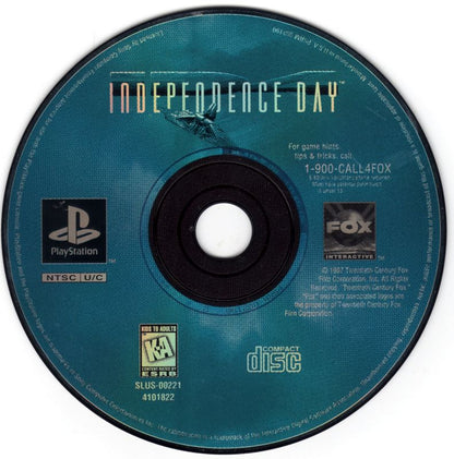 Independence Day | PlayStation | physical media | region=North America | source-country=United States | zypher-v2 | moby-1b9e65001ddf | Data by MobyGames.com