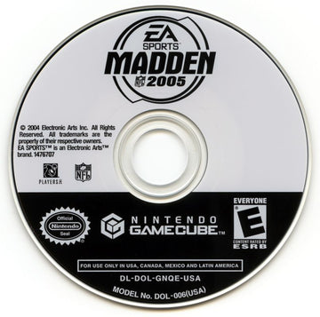 Madden NFL 2005 | GameCube | physical media | region=North America | source-country=Canada,United States | zypher-v2 | moby-7ba0a6e67edc | Data by MobyGames.com