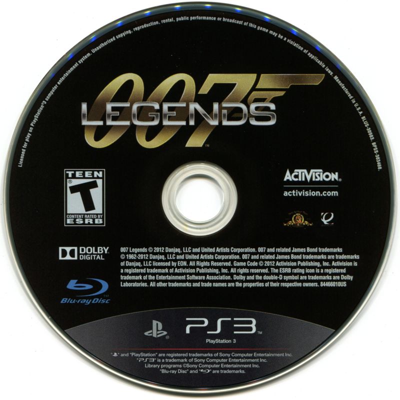 
007: Legends | PlayStation 3 | physical media | Data by MobyGames.com