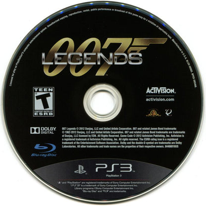 
007: Legends | PlayStation 3 | physical media | Data by MobyGames.com
