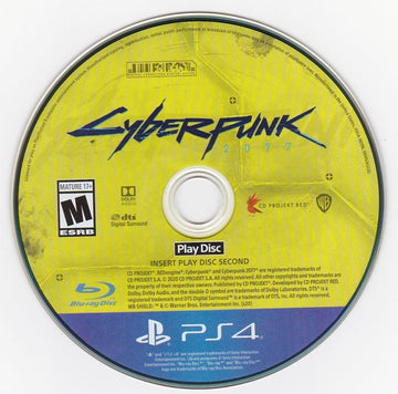 
Cyberpunk 2077 | PlayStation 4 | game disc 2 of 2 | Data by MobyGames.com