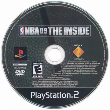 NBA 09: The Inside | PlayStation 2 | physical media | region=North America | source-country=United States | zypher-v2 | moby-5b44b898667a | Data by MobyGames.com