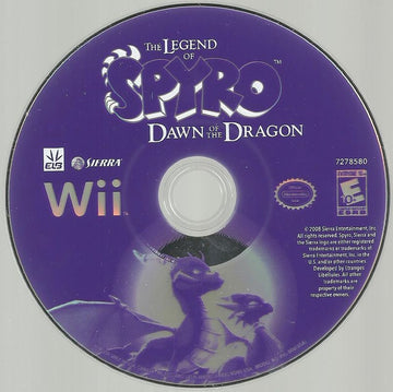 The Legend of Spyro: Dawn of the Dragon | Wii | physical media | region=North America | source-country=United States | zypher-v2 | moby-89f5e40b8275 | Data by MobyGames.com