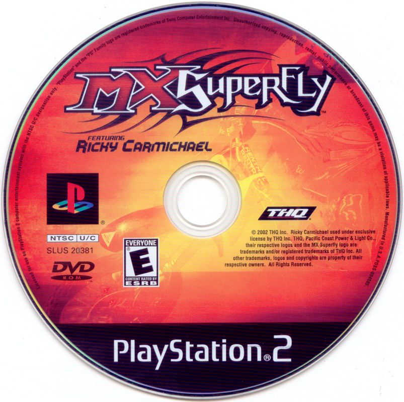 MX Superfly Featuring Ricky Carmichael | PlayStation 2 | physical media | region=North America | source-country=Canada,United States | zypher-v2 | moby-f2ca35d45a29 | Data by MobyGames.com