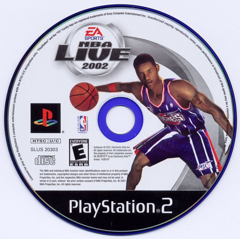
NBA Live 2002 | PlayStation 2 | physical media | Region: North America | source-country=United States | Data by MobyGames.com