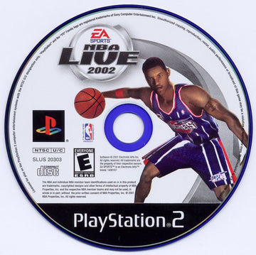 
NBA Live 2002 | PlayStation 2 | physical media | Region: North America | source-country=United States | Data by MobyGames.com