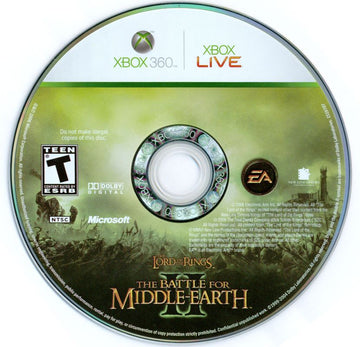 The Lord of the Rings: The Battle for Middle-earth II | Xbox 360 | physical media | region=North America | source-country=Canada,United States | zypher-v2 | moby-966a0a842477 | Data by MobyGames.com