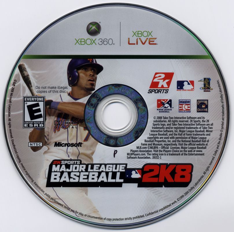 Major League Baseball 2K8 | Xbox 360 | physical media | region=North America | source-country=United States | zypher-v2 | moby-9d88783154f4 | Data by MobyGames.com