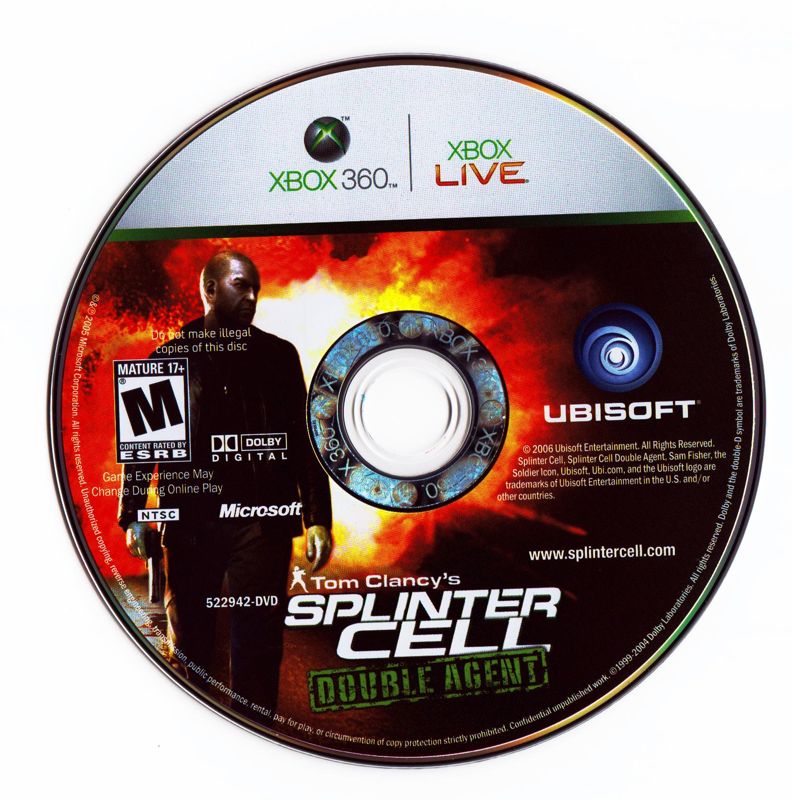 Tom Clancy's Splinter Cell: Double Agent | Xbox 360 | physical media | region=North America | source-country=Canada,United States | zypher-v2 | moby-e1d42b48bde3 | Data by MobyGames.com