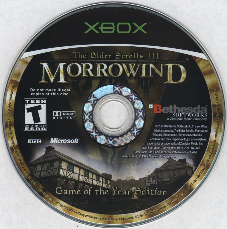 The Elder Scrolls III: Morrowind - Game of the Year Edition | Xbox | physical media | region=North America | source-country=United States | zypher-v2 | moby-608a882bc2d5 | Data by MobyGames.com