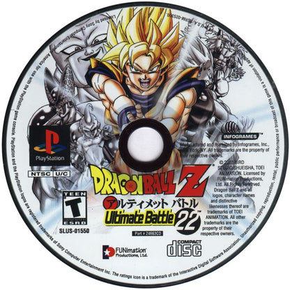 Dragon Ball Z: Ultimate Battle 22 | PlayStation | physical media | region=North America | source-country=Canada,United States | zypher-v2 | moby-9bc6436a0099 | Data by MobyGames.com