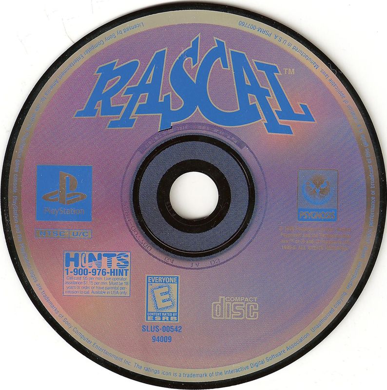 
Rascal | PlayStation | physical media | Region: North America | source-country=United States | Data by MobyGames.com