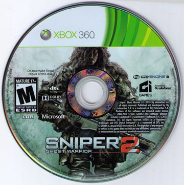 Sniper: Ghost Warrior 2 | Xbox 360 | physical media | region=North America | source-country=United States | zypher-v2 | moby-b286ecba45c4 | Data by MobyGames.com