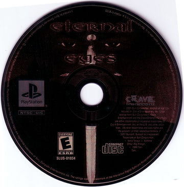 
Eternal Eyes | PlayStation | physical media | Region: North America | source-country=United States | Data by MobyGames.com