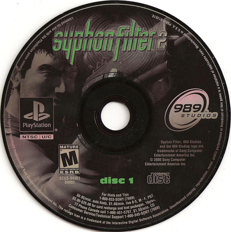 Syphon Filter 2 | PlayStation | physical media | Region: North America | source-country=United States | Data by MobyGames.com