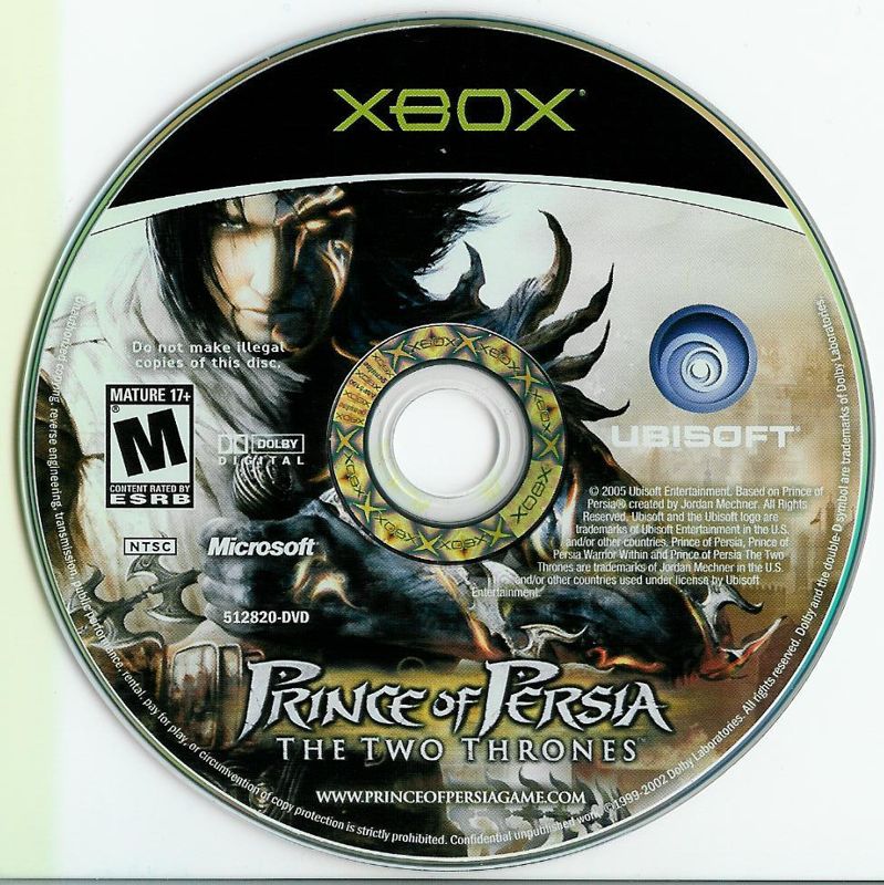 Prince of Persia: The Two Thrones | Xbox | physical media | region=North America | source-country=Canada,United States | zypher-v2 | moby-c140a3c6e862 | Data by MobyGames.com
