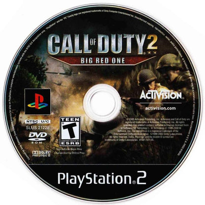 Call of Duty 2: Big Red One | PlayStation 2 | physical media | region=North America | source-country=United States | zypher-v2 | moby-13fdc47e78d1 | Data by MobyGames.com