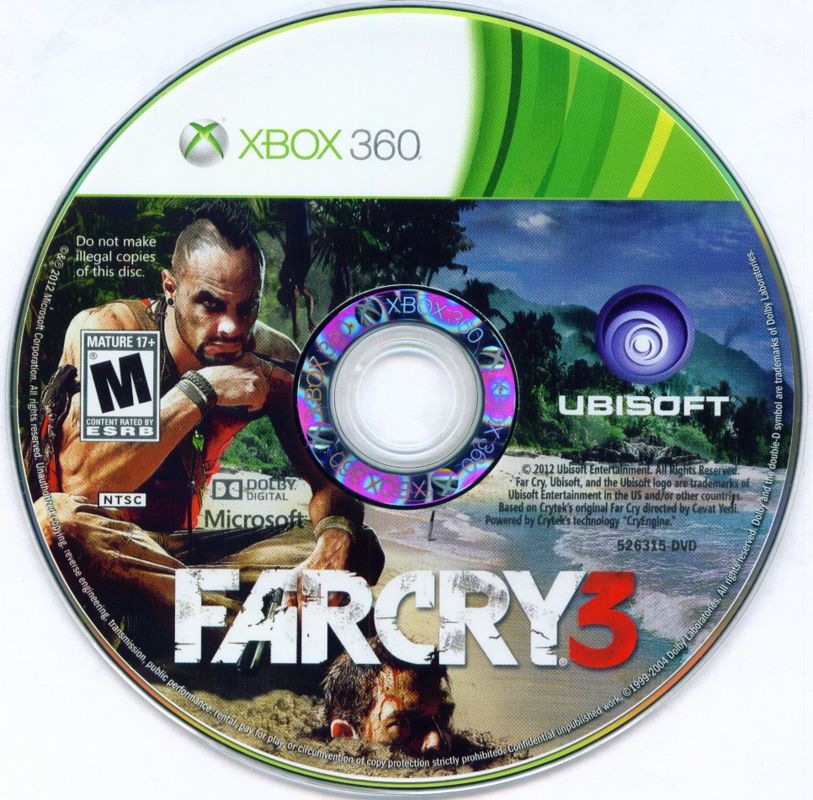 
Far Cry 3 | Xbox 360 | physical media | Region: North America | source-country=Canada,United States | Data by MobyGames.com