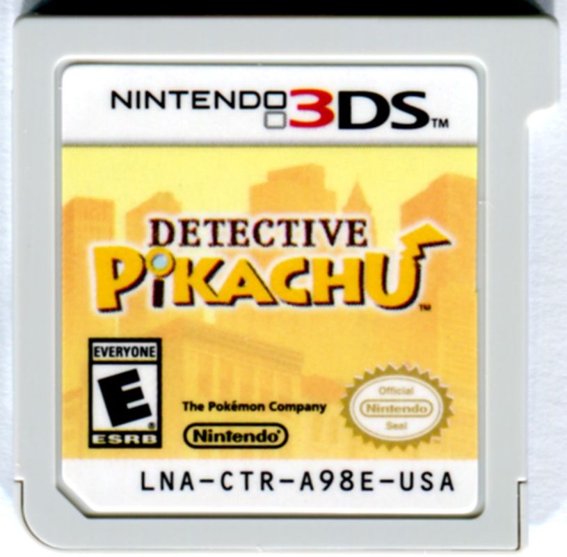 
Detective Pikachu | Nintendo 3DS | game cartridge | Data by MobyGames.com