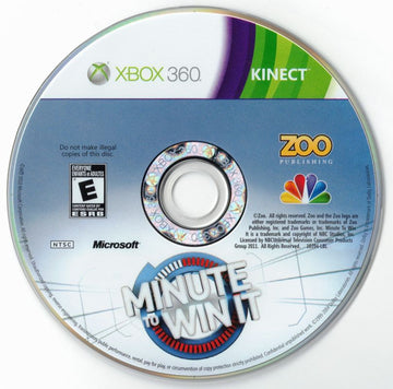 
Minute To Win It | Xbox 360 | physical media | Data by MobyGames.com