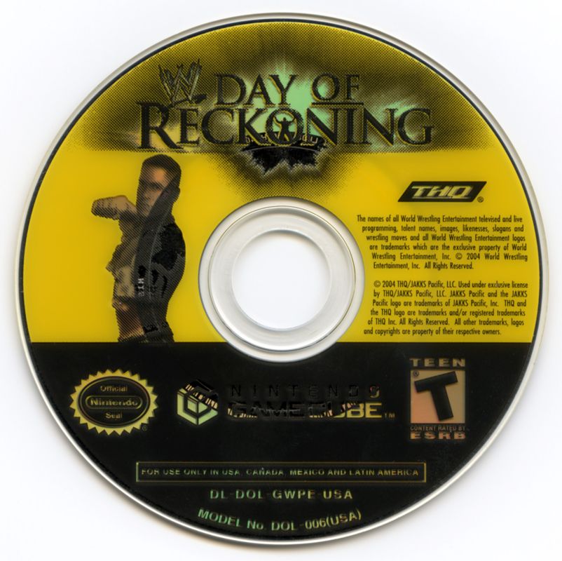 
WWE Day of Reckoning | GameCube | physical media | Region: North America | source-country=Canada,United States | Data by MobyGames.com