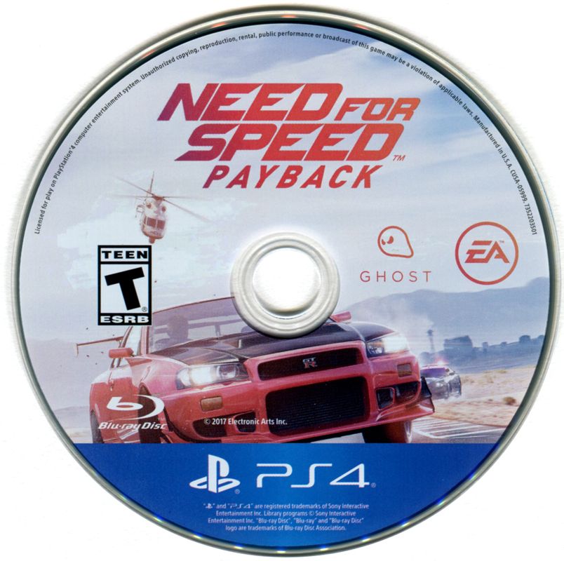 
Need for Speed: Payback | PlayStation 4 | physical media | Data by MobyGames.com