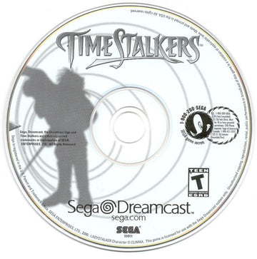 
Time Stalkers | Dreamcast | game disc 1 of 1 | Data by MobyGames.com