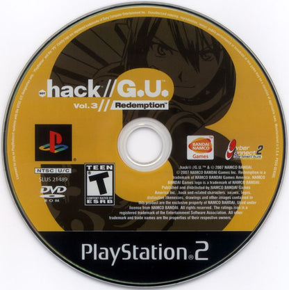 .hack//G.U. Vol. 3//Redemption | PlayStation 2 | physical media | region=North America | source-country=United States | zypher-v2 | moby-6dff4bba31e2 | Data by MobyGames.com