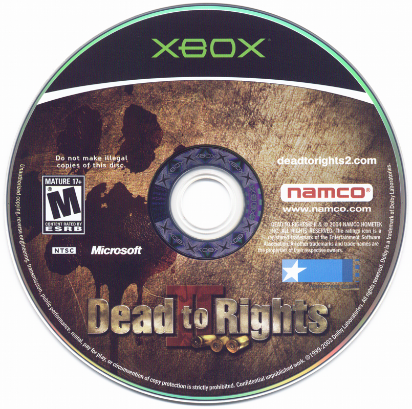 Dead to Rights II | Xbox | physical media | Region: North America | source-country=United States | Data by MobyGames.com