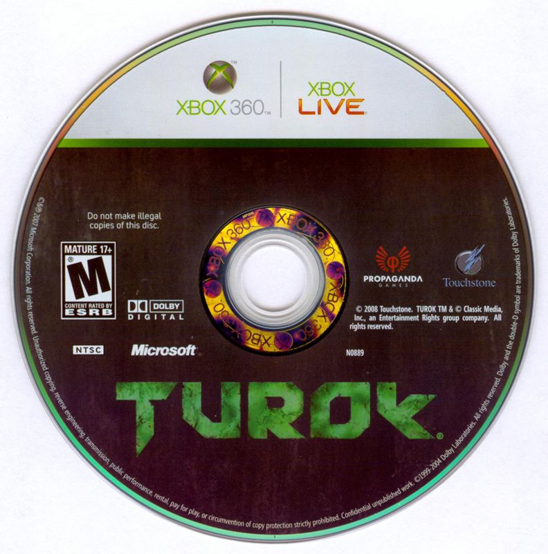 Turok | Xbox 360 | physical media | Region: North America | source-country=United States | Data by MobyGames.com