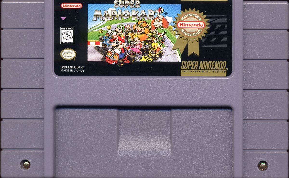 
Super Mario Kart | SNES | physical media | Data by MobyGames.com