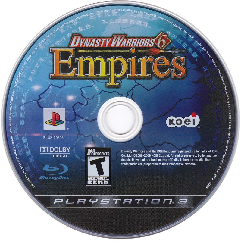 Dynasty Warriors 6: Empires | PlayStation 3 | physical media | Region: North America | source-country=Canada | Data by MobyGames.com