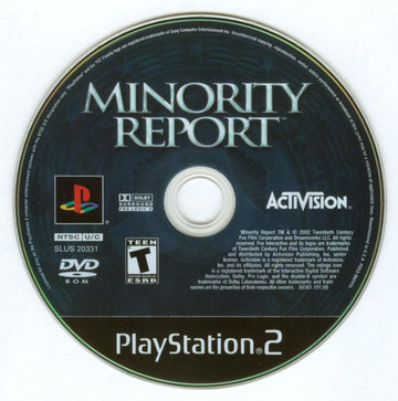 Minority Report: Everybody Runs | PlayStation 2 | physical media | region=North America | source-country=Canada,United States | zypher-v2 | moby-85c79612f13c | Data by MobyGames.com