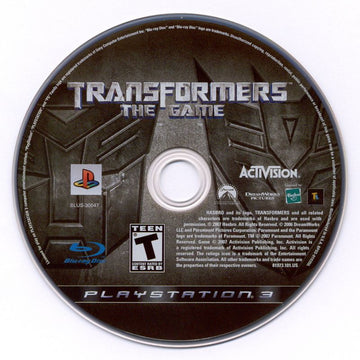 
Transformers: The Game | PlayStation 3 | physical media | Region: North America | source-country=United States | Data by MobyGames.com