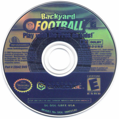 Backyard Football | GameCube | physical media | region=North America | source-country=United States | zypher-v2 | moby-5712036383da | Data by MobyGames.com