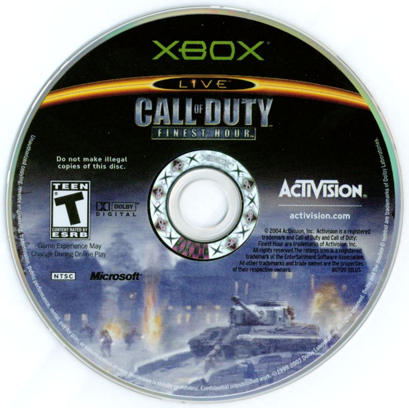 Call of Duty: Finest Hour | Xbox | physical media | region=North America | source-country=Canada,United States | zypher-v2 | moby-b91a92a0abe5 | Data by MobyGames.com
