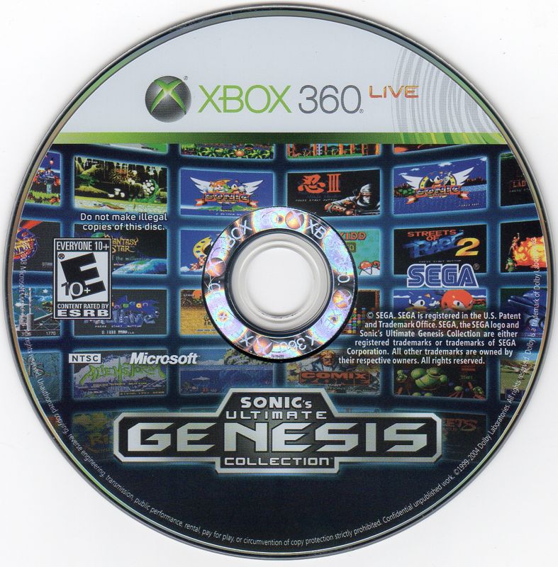 Sonic's Ultimate Genesis Collection | Xbox 360 | physical media | region=North America | source-country=United States | zypher-v2 | moby-04f0a68e7225 | Data by MobyGames.com