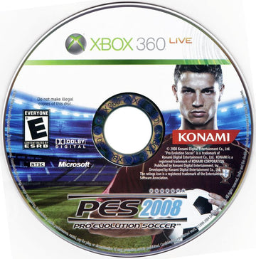 
PES 2008: Pro Evolution Soccer | Xbox 360 | physical media | Region: North America | source-country=Canada,Mexico,United States | Data by MobyGames.com