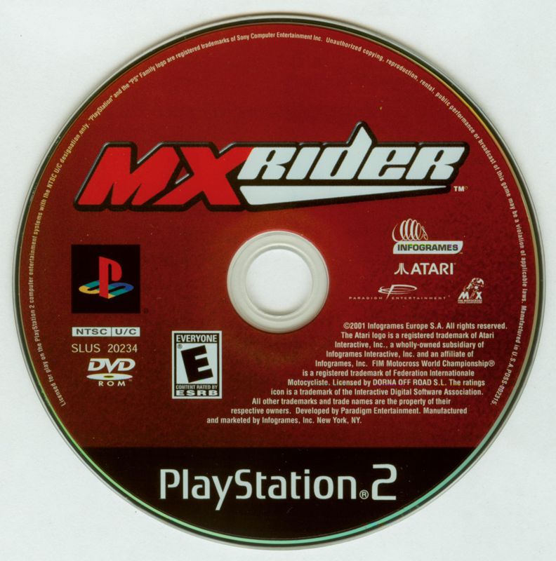MXrider | PlayStation 2 | physical media | region=North America | source-country=Canada,United States | zypher-v2 | moby-b3b07163fa5f | Data by MobyGames.com