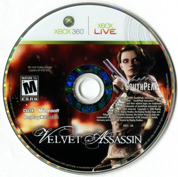 
Velvet Assassin | Xbox 360 | physical media | Data by MobyGames.com