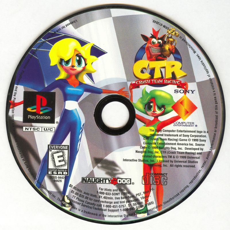 CTR: Crash Team Racing | PlayStation | physical media | region=North America | source-country=Canada,United States | zypher-v2 | moby-e7270422bb7c | Data by MobyGames.com