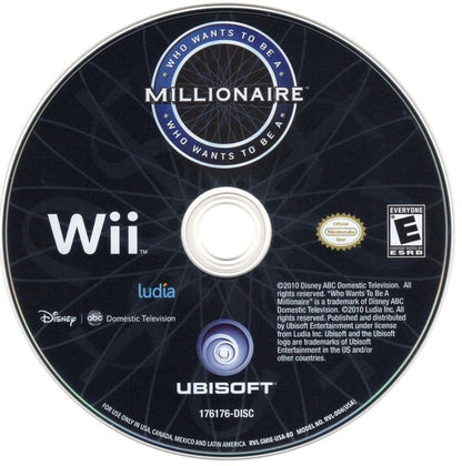 Who Wants to Be a Millionaire | Wii | physical media | region=North America | source-country=United States | zypher-v2 | moby-5124c342f992 | Data by MobyGames.com