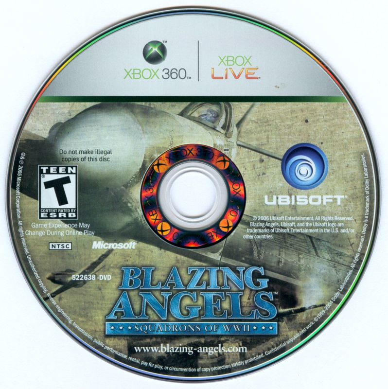 Blazing Angels: Squadrons of WWII | Xbox 360 | physical media | Data by MobyGames.com