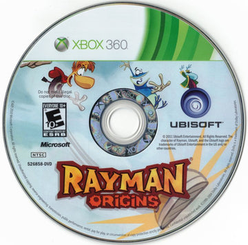 
Rayman Origins | Xbox 360 | physical media | Region: North America | source-country=United States | Data by MobyGames.com