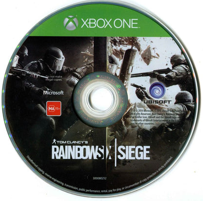
Tom Clancy's Rainbow Six: Siege | Xbox One | game disc 1 of 1 | Region: PAL | source-country=Australia | Data by MobyGames.com