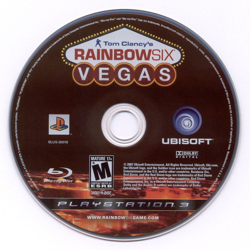 Tom Clancy's Rainbow Six: Vegas | PlayStation 3 | physical media | region=North America | source-country=United States | zypher-v2 | moby-18d4b3a4791c | Data by MobyGames.com