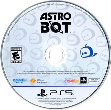 
Astro Bot | PlayStation 5 | game disc 1 of 1 | Region: North America | source-country=Canada | Data by MobyGames.com