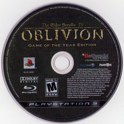 
The Elder Scrolls IV: Oblivion - Game of the Year Edition | PlayStation 3 | physical media | Data by MobyGames.com