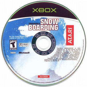 
TransWorld Snowboarding | Xbox | physical media | Data by MobyGames.com